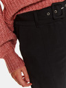 TOP SECRET Pantaloni negri cu curea TOP SECRET