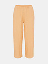 Pieces Pantaloni largi cropped bej Pieces Lara