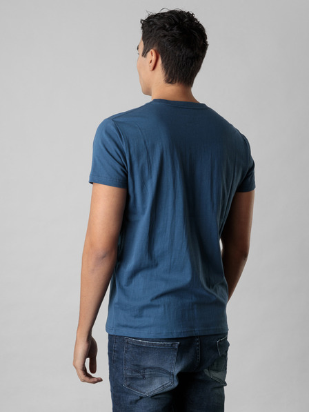 Devergo Tricou imprimat Devergo albastru pentru bărbați