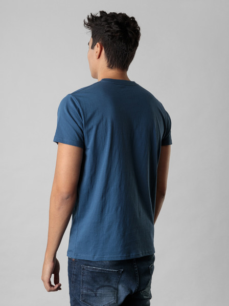 Devergo Tricou imprimat Devergo albastru pentru bărbați