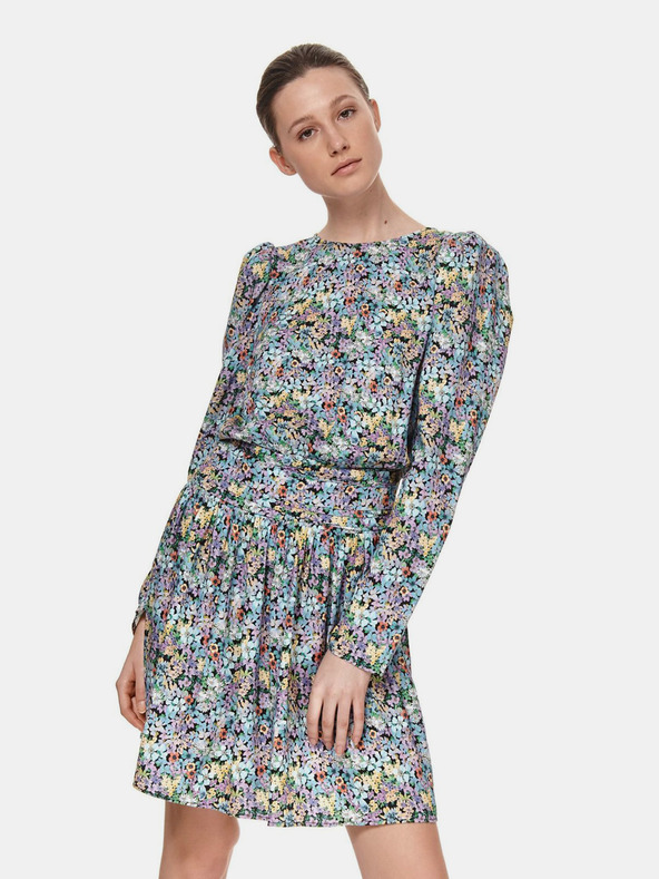 TOP SECRET Rochie cu flori albastru deschis TOP SECRET