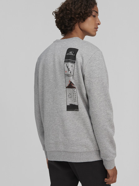 O'Neill Sweatshirt O'Neill Base Camp gri cu model pentru bărbați