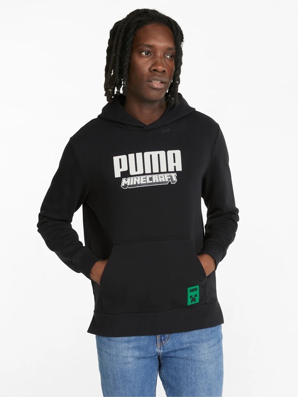Puma Hanorac negru Puma x MINECRAFT pentru bărbați