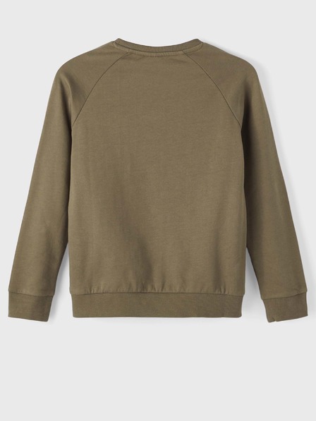 name it Sweatshirt kaki pentru fete cu imprimeu name it Venus