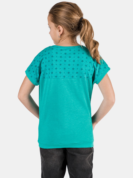Sam 73 Tricou cu model pentru fete verde SAM 73