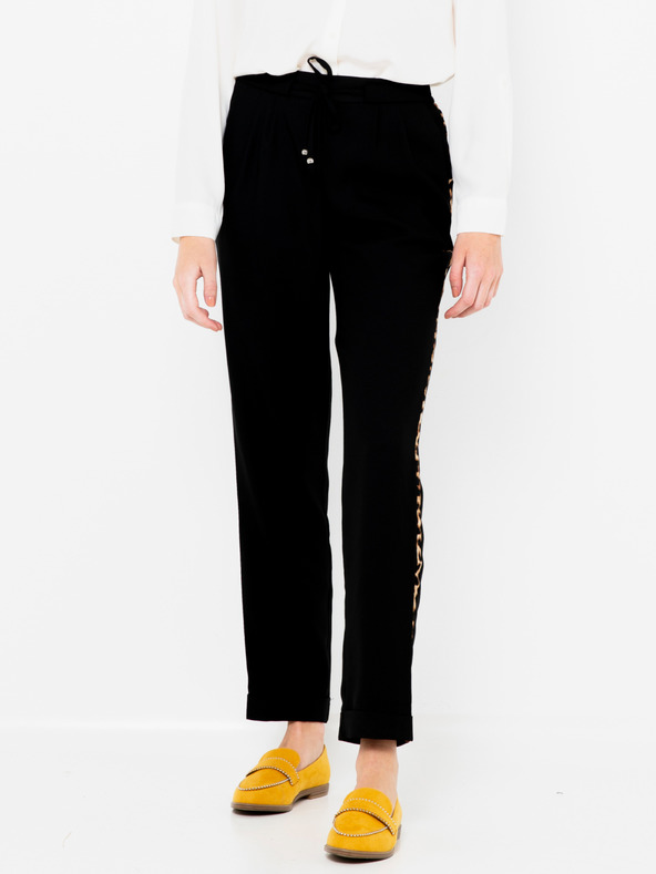 CAMAIEU Pantaloni negri cu lanternă CAMAIEU