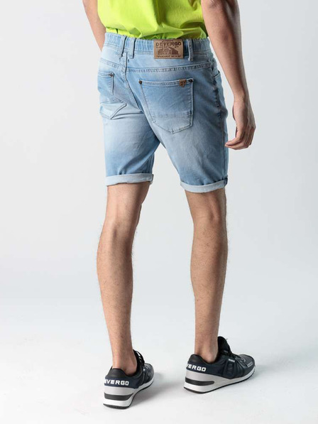 Devergo Pantaloni scurți din denim albastru deschis pentru bărbați Devergo
