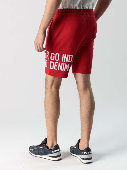Devergo Pantaloni scurți din lână pentru bărbați, roșii Devergo