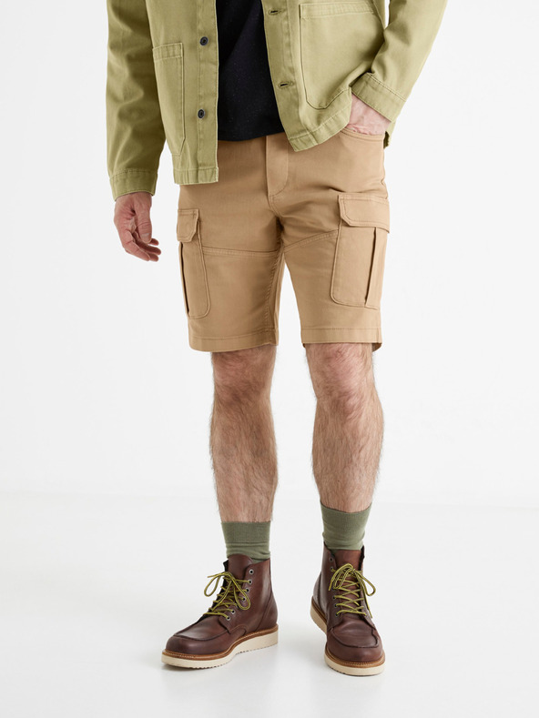 Celio Bolookbm Pantaloni scurți Bej