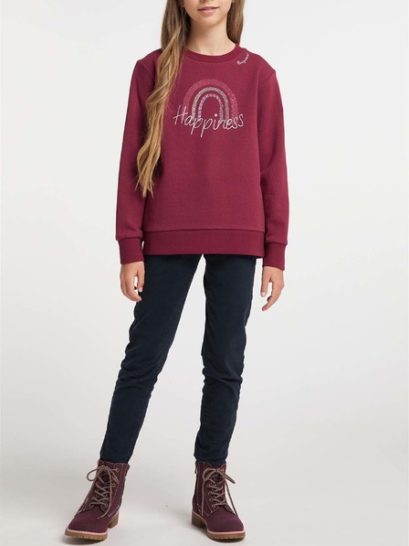 Ragwear Hanorac pentru fete Ragwear Evka burgundy