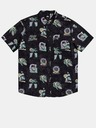 Quiksilver Tricou negru cu model pentru bărbați Quiksilver