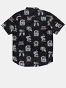 Quiksilver Tricou negru cu model pentru bărbați Quiksilver
