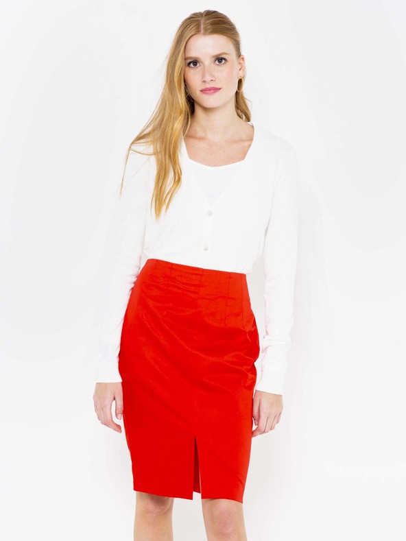 CAMAIEU Cardigan alb CAMAIEU