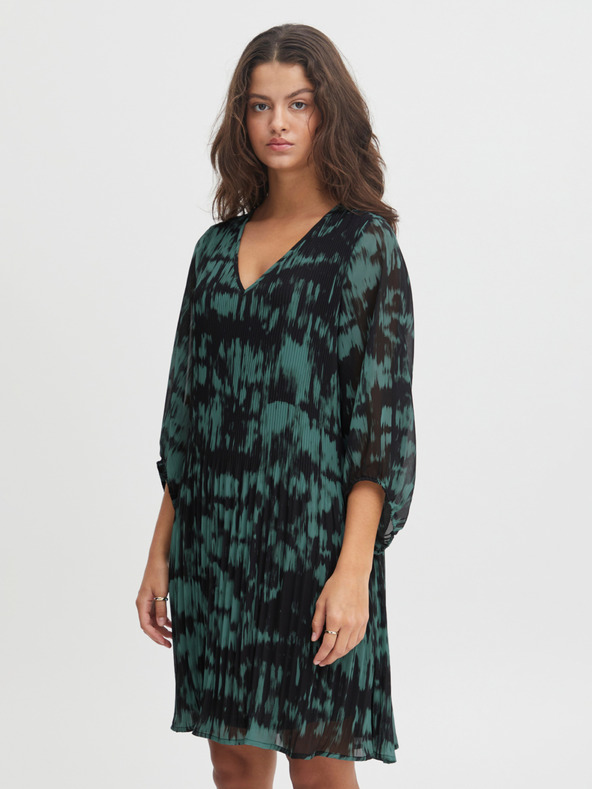 ICHI Rochie cu model verde ICHI