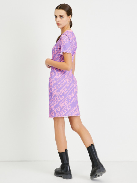 Versace Jeans Couture Rochie teacă cu model violet deschis Versace Jeans Couture