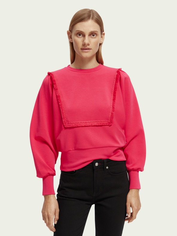 Scotch & Soda Hanorac roz pentru femei Scotch & Soda