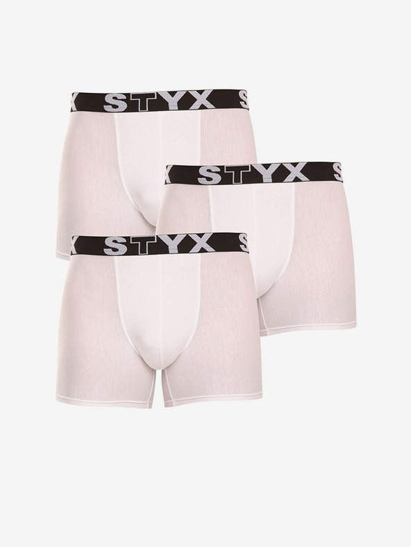 Styx Boxeri, 3 bucăți Alb