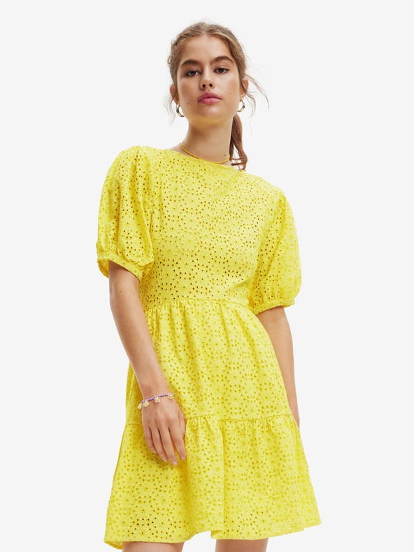 Desigual Limon Rochie Galben