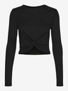 Noisy May Tricou negru cu mânecă lungă Noisy May Drakey
