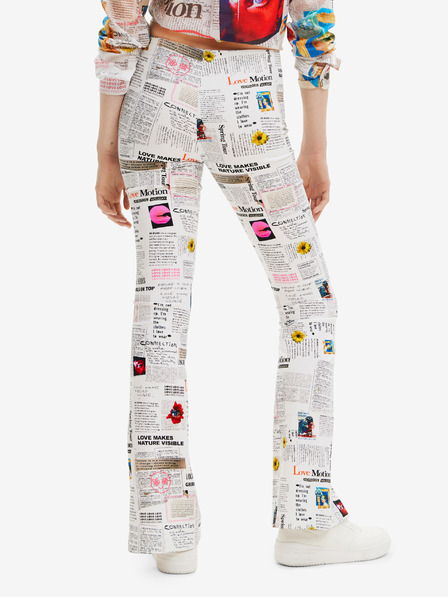 Desigual Newspaper Pantaloni