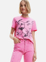 Desigual Pink Panther Smile Tricou