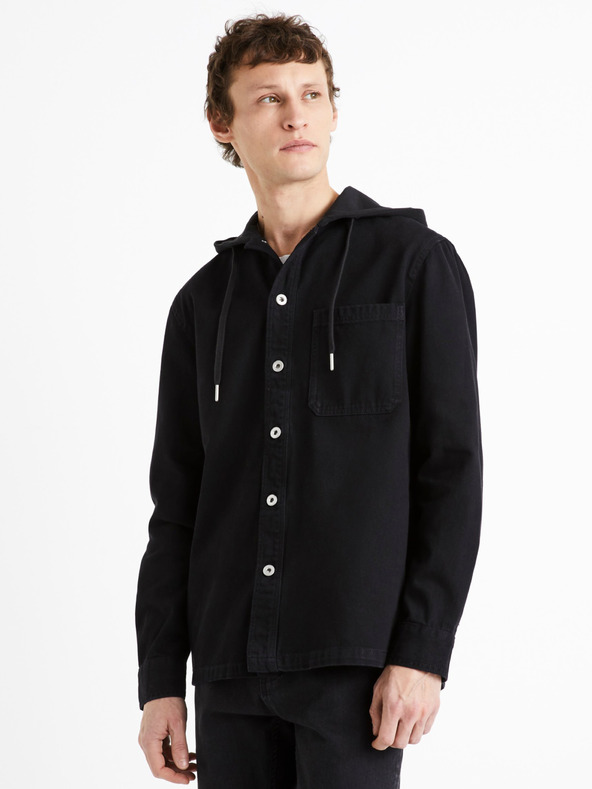 Celio Dadenim Cămașă Negru