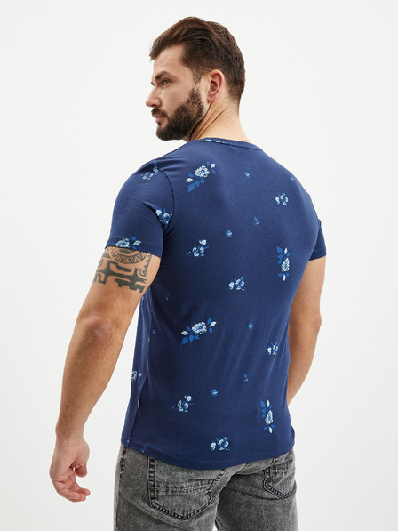 Blend Tricou cu model albastru închis pentru bărbați Blend
