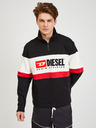Diesel Hanorac crem și negru pentru bărbați Diesel