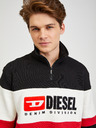 Diesel Hanorac crem și negru pentru bărbați Diesel