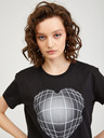 Diesel Tricou negru Diesel pentru femei