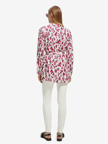 Scotch & Soda Jachetă cu model roz și crem pentru femei Scotch & Soda