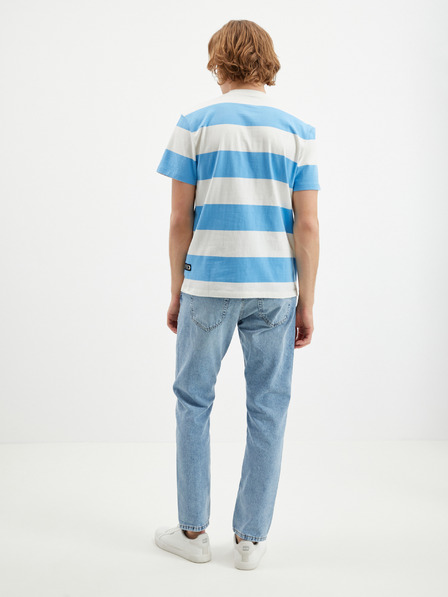 Tom Tailor Denim Tricou bărbătesc cu dungi albe și albastre Tom Tailor Denim
