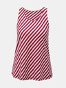 ZOOT.lab Tricou de damă cu dungi albe și vin ZOOT.lab Joelle