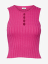 Noisy May Roșu închis crop top tank top Noisy May Frey