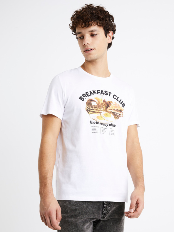 Celio Debreaki Tricou Alb
