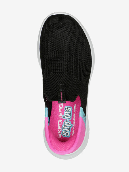 Skechers Adidași Skechers slip-on roz și negri pentru fete