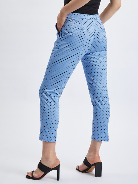Orsay Pantaloni trei sferturi de damă albaștri cu buline ORSAY
