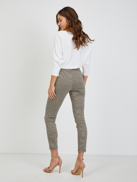 Orsay Pantaloni scurtați damă bej cu model ORSAY