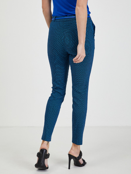 Orsay Pantaloni de damă cu model negru-albastru ORSAY