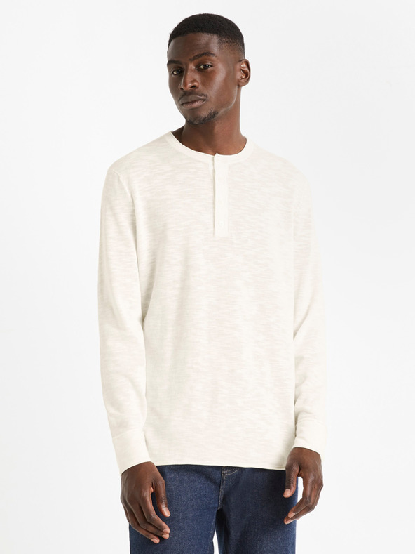 Celio Decanoe Pulover Alb