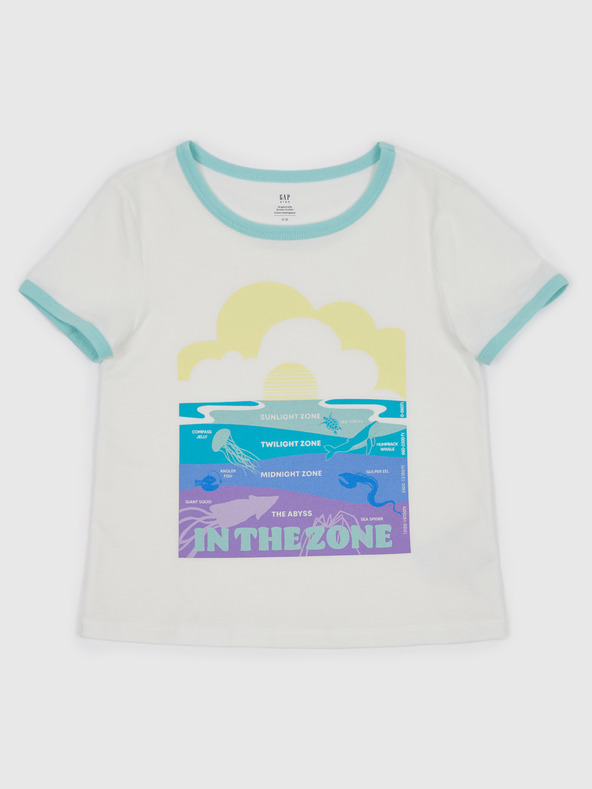GAP Tricou pentru copii Alb