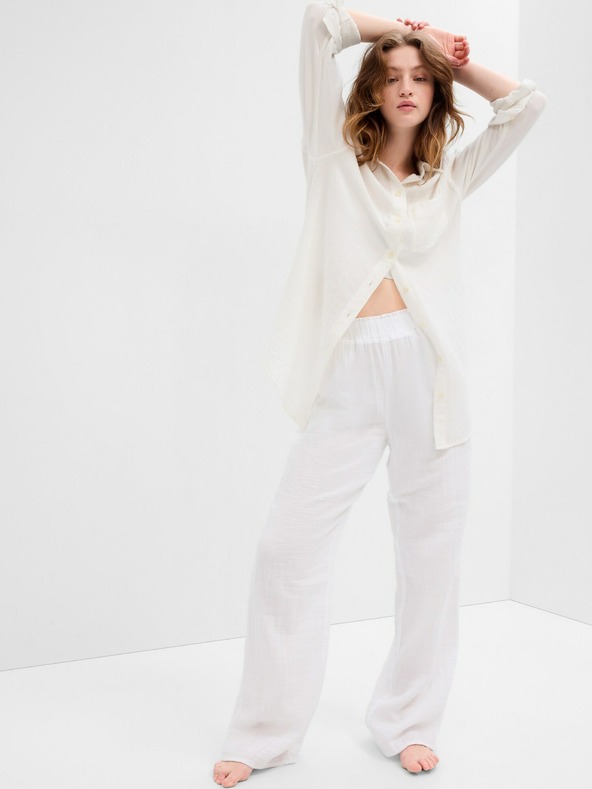 GAP Pantaloni Alb