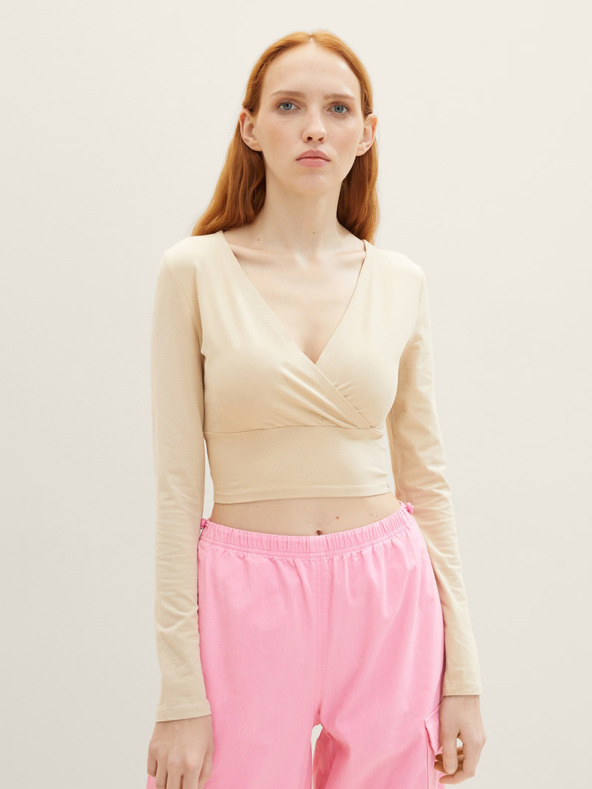 Tom Tailor Denim Crop top Bej