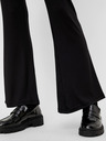 Pieces Pantaloni negri evazați Pieces Toppy
