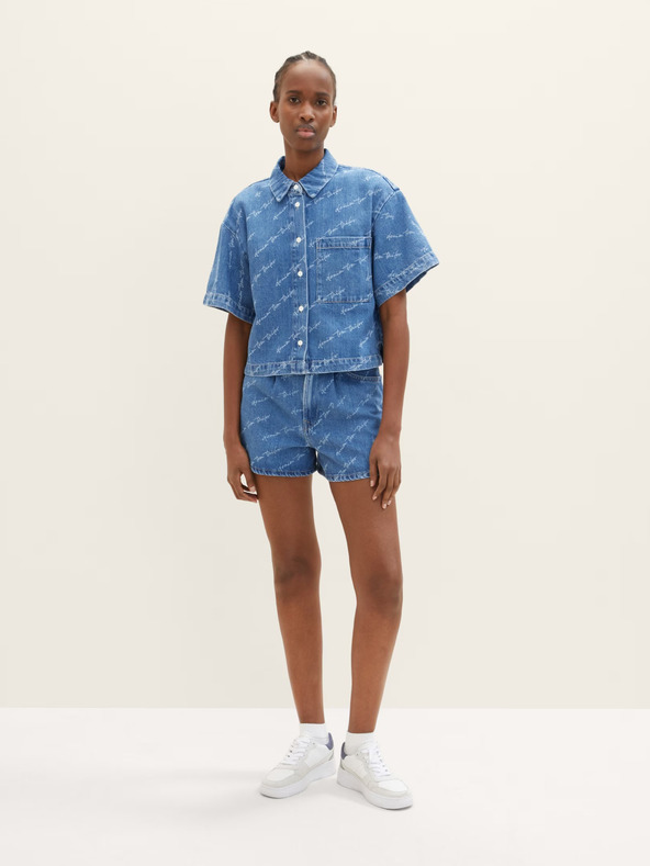 Tom Tailor Denim Pantaloni scurți Albastru