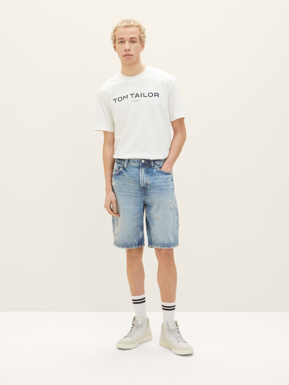Tom Tailor Denim Pantaloni scurți Albastru