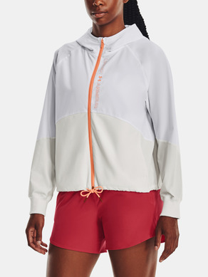 Under Armour Woven FZ Jacket-WHT Jacheta