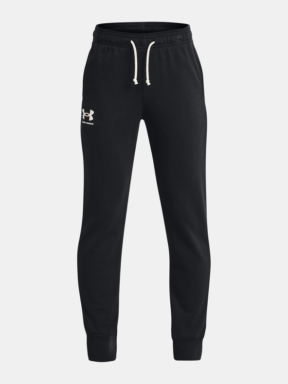 Under Armour UA Rival Terry Pantaloni de trening pentru copii Negru