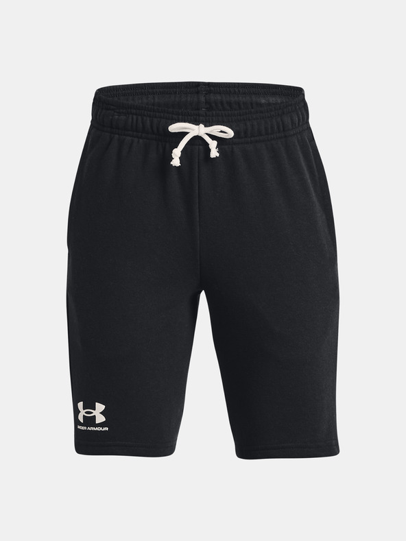 Under Armour UA Rival Terry Pantaloni scurţi pentru copii Negru