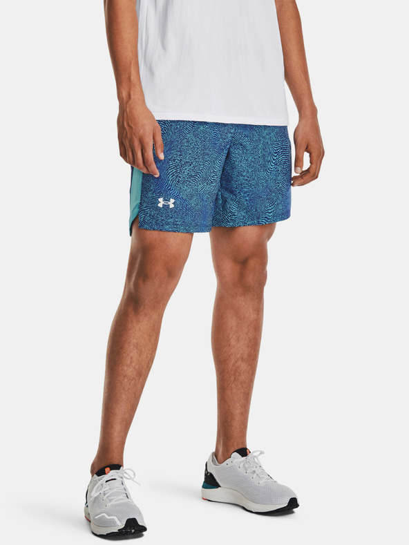 Under Armour UA Launch 7 Printed Pantaloni scurți Albastru